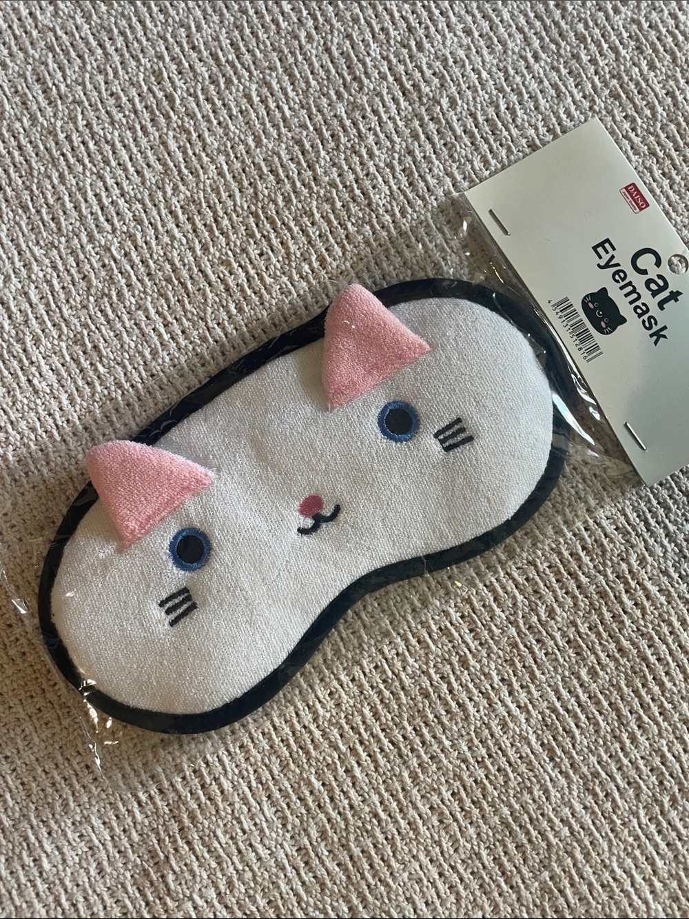 Cat Eyemask Sleep Mask with Pink Ears
